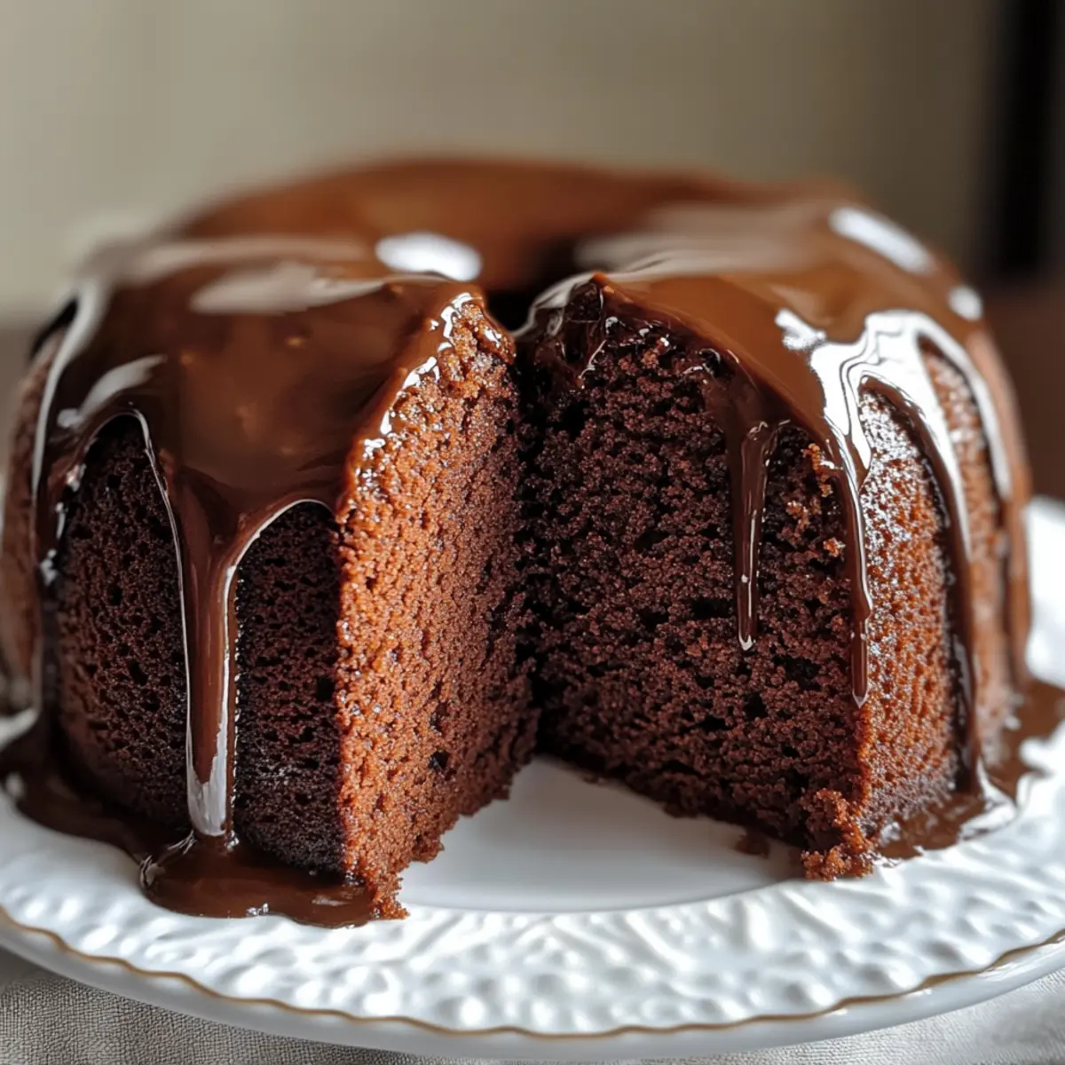 GlA¤nzender Schokoladen Pfundkuchen j4gvmd