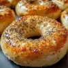 Griechische Joghurt Bagels Hoher Eiweißgehalt