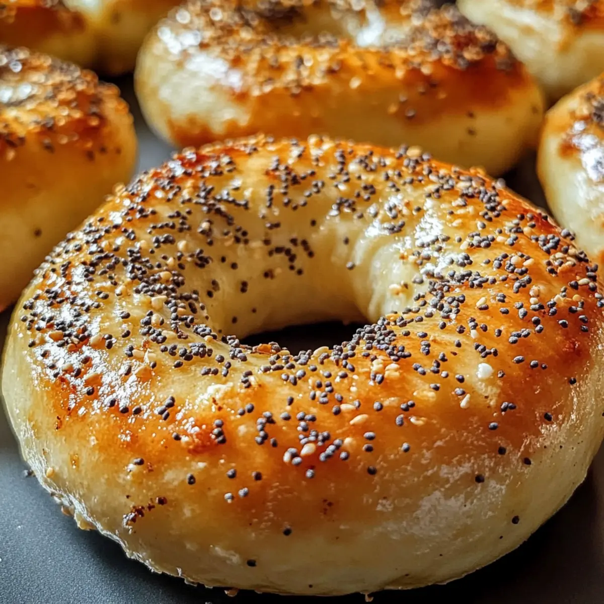 Griechische Joghurt Bagels Hoher Eiweißgehalt