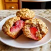 Gesunde Erdbeer-Haferflocken-Muffins