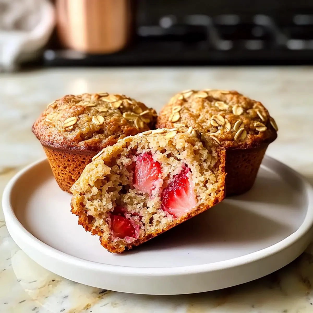 Healthy Strawberry Oatmeal Muffins ylqkvd