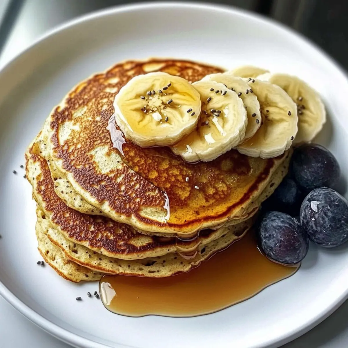Hohe Protein Bananen Pfannkuchen