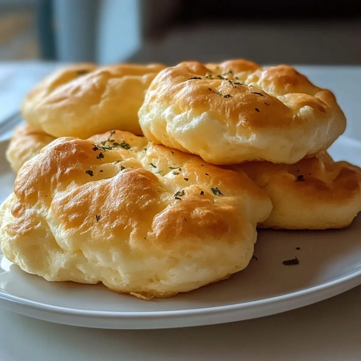 Hoher Protein Fluffiger Hüttenkäse Wolkenbrot