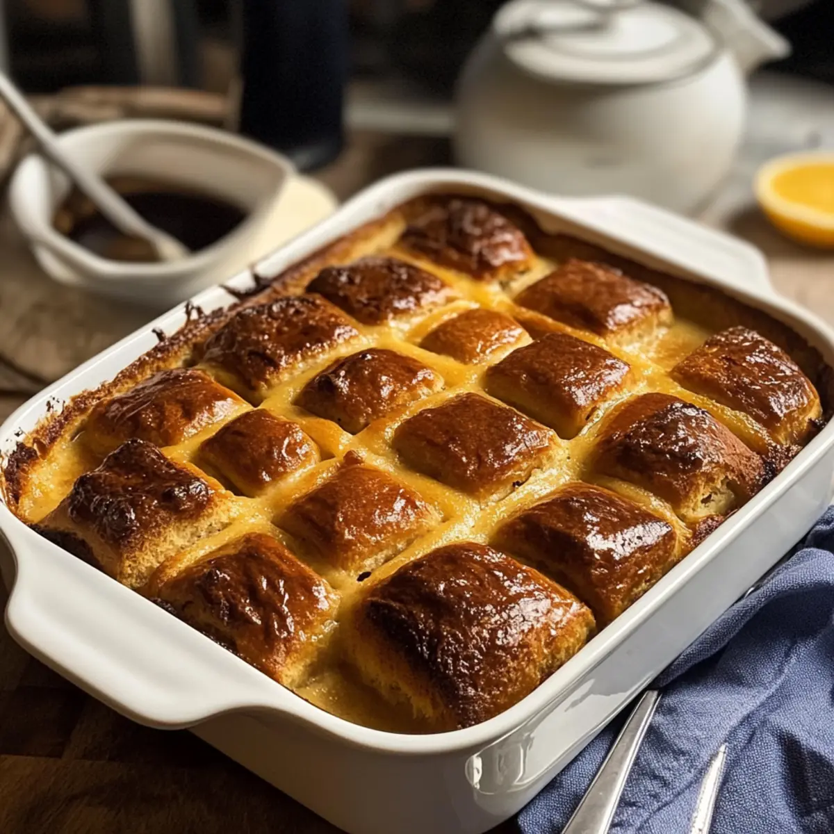 Hot Cross Bun Bread and Butter Pudding qyfcms