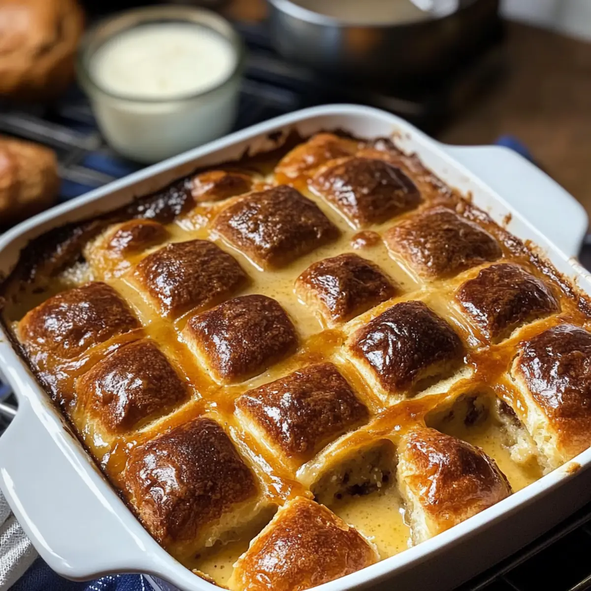 Hot Cross Bun Bread and Butter Pudding u1h47u