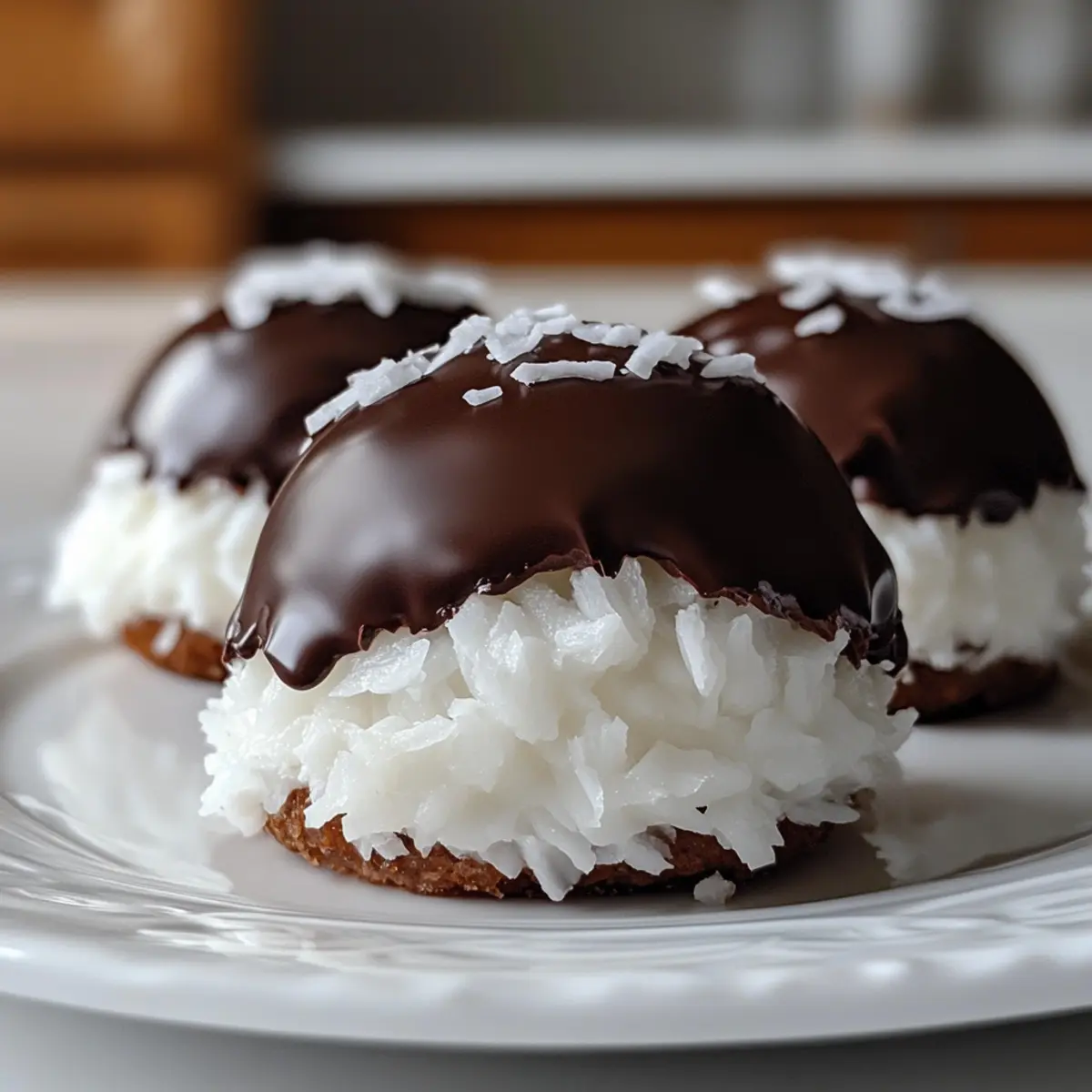 Kokos Dome mit Schokolade zhsoia