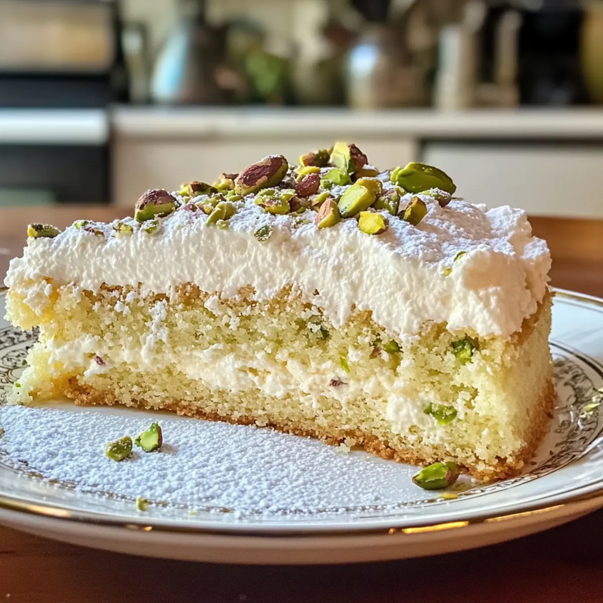 Lemon Pistachio Ricotta Cloud Cake Recipe jvfelh