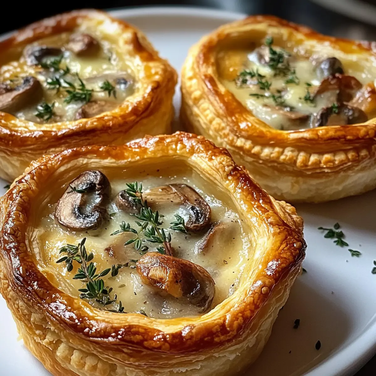 Mini Mushroom and GruyA¨re Pot Pies with Thyme mrtf19