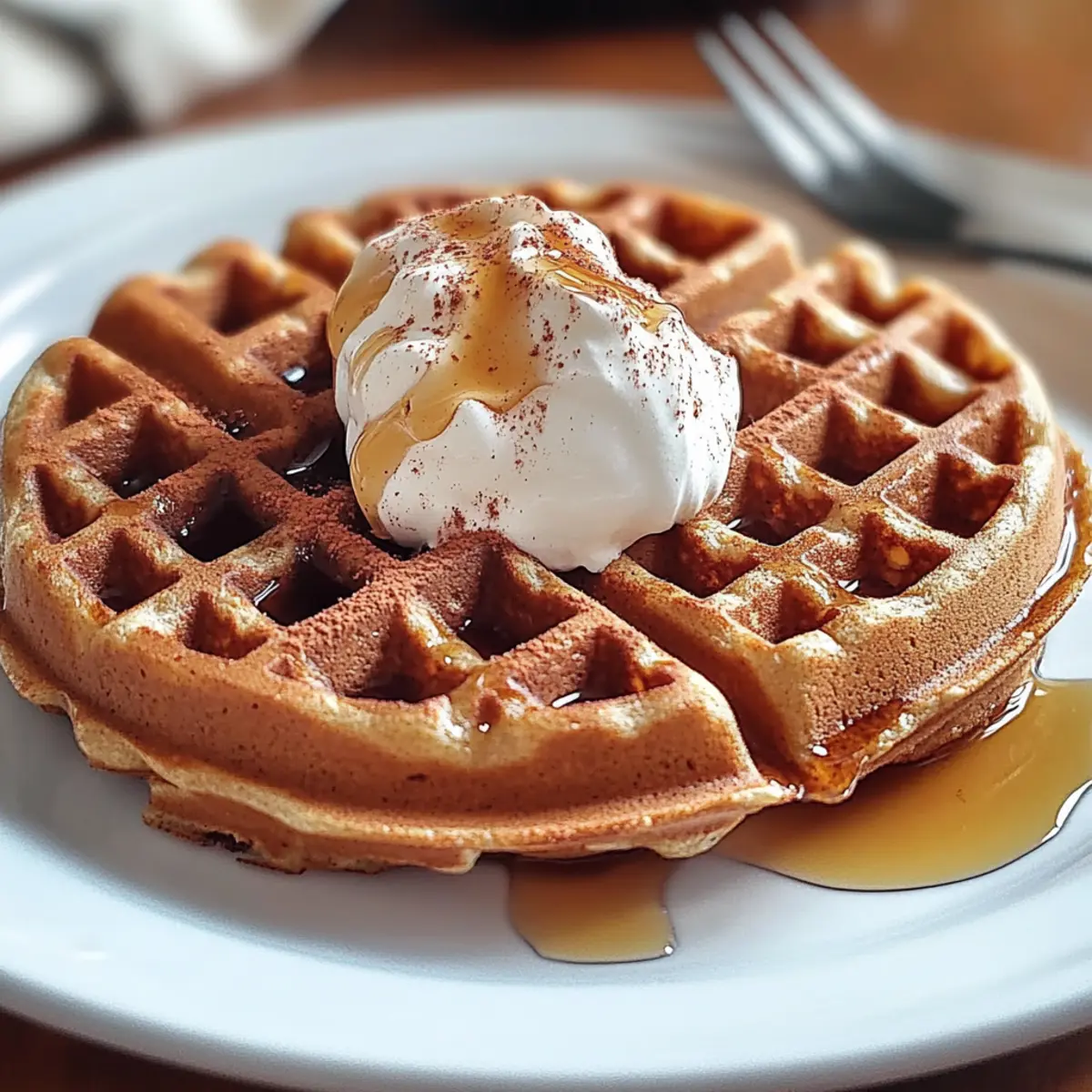 Mouthwatering Vegan Gingerbread Waffles rfkzog