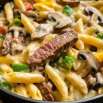 Rindfleisch-Farfalle-Alfredo Rezept für Genießer