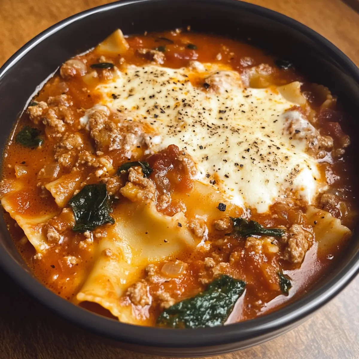 Ein-Topf-Lasagne-Suppe