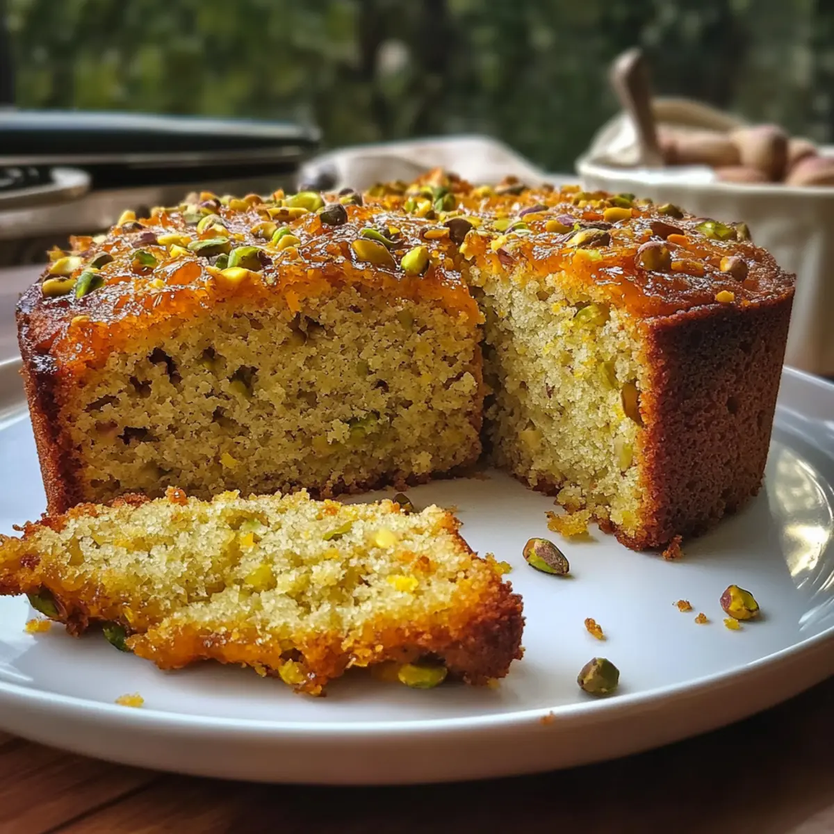 Orangen-Kardamom-Pistazien-Tee-Kuchen