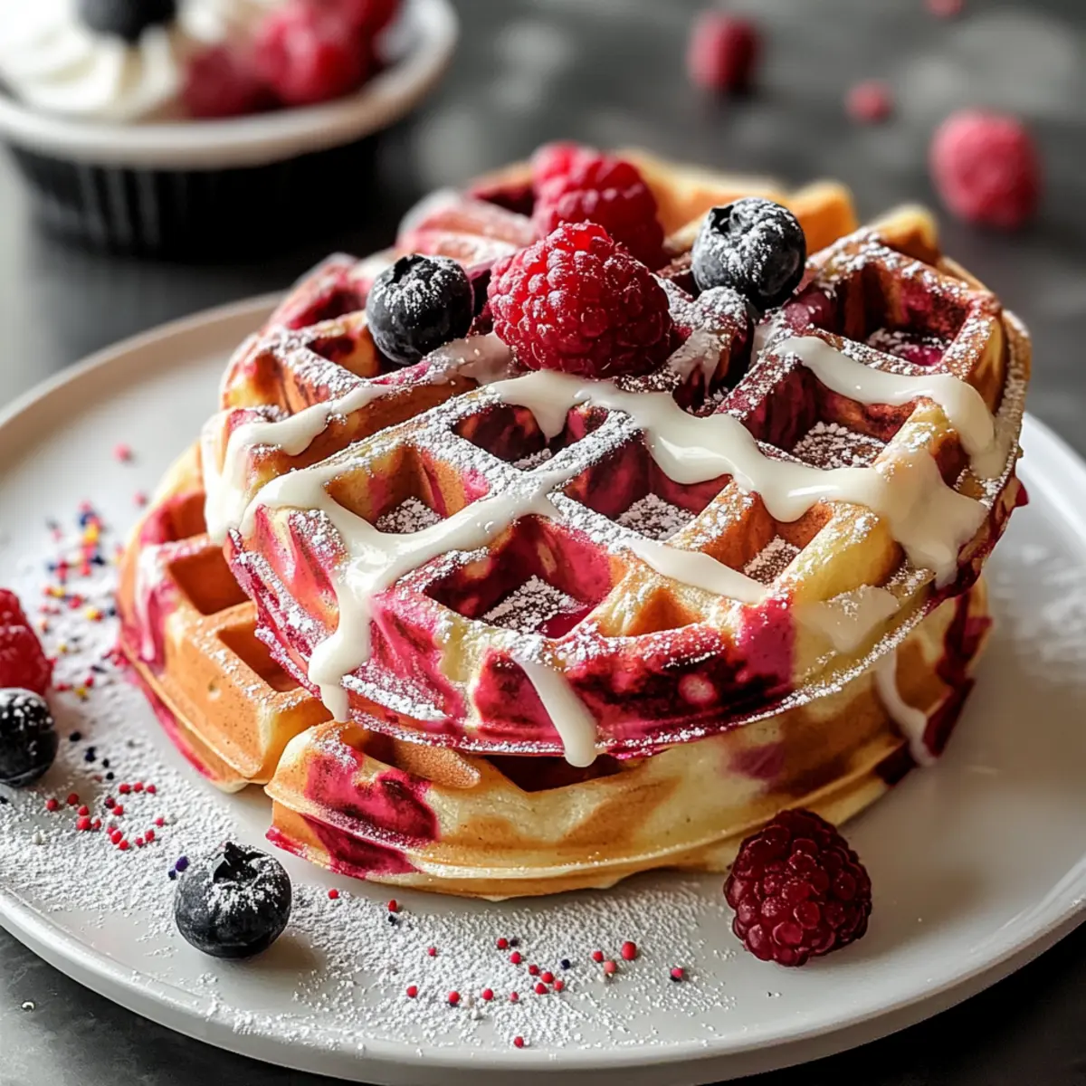 Red Velvet Marble Waffles s4odsj