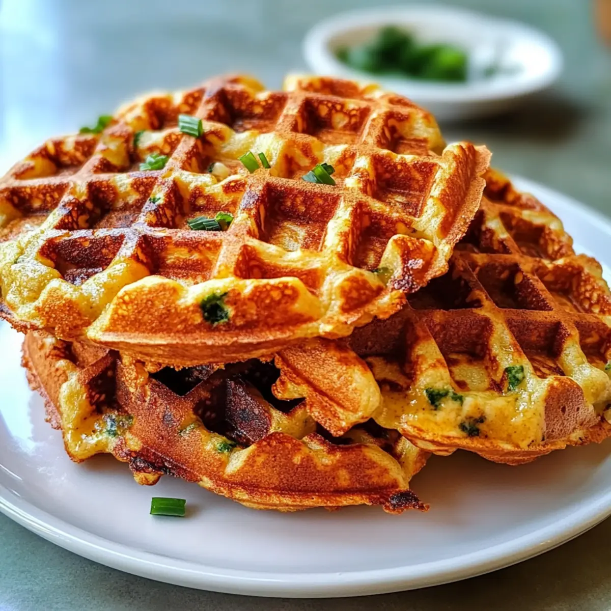 Savory Cheddar Chive Waffles qak3e6