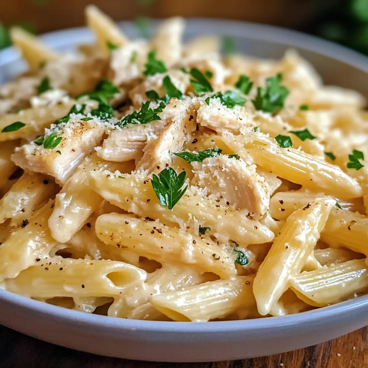 Schnelles und Einfaches Crockpot Knoblauch Parmesan HA¼hnchen Pasta Rezept flkiau
