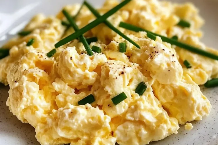 Rühreier mit Hüttenkäse