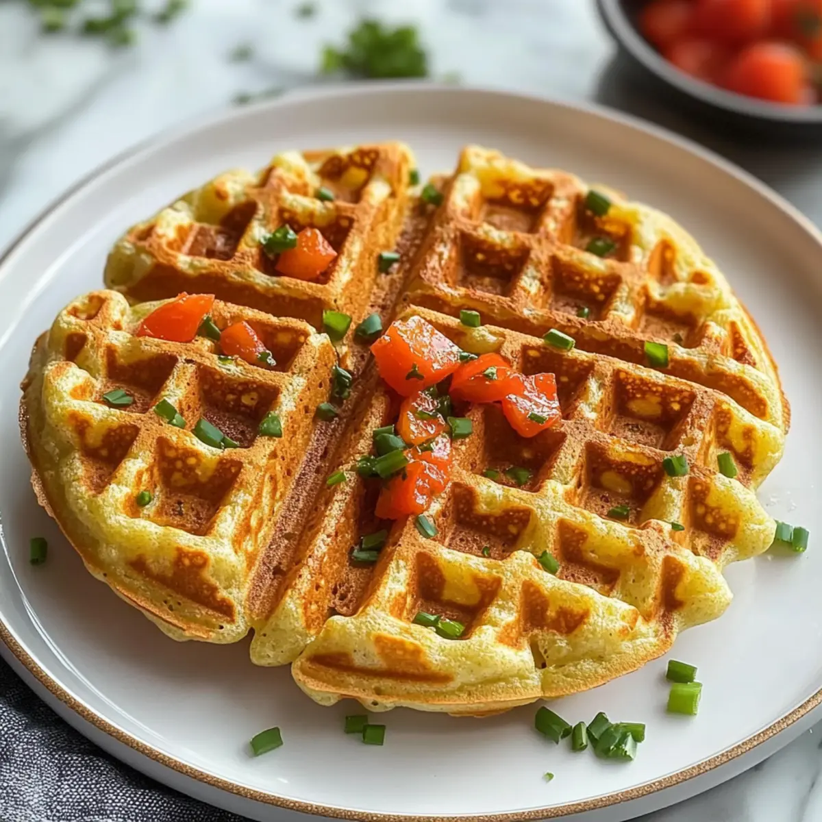 Simple Cottage Cheese Waffles y2pfqv
