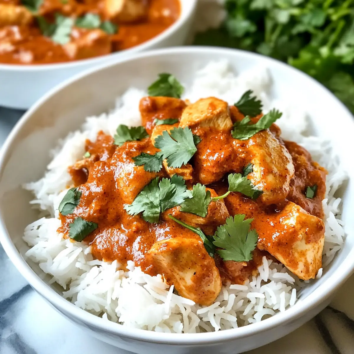 Langsame Kochgeräte Indisches Butterhühnchen