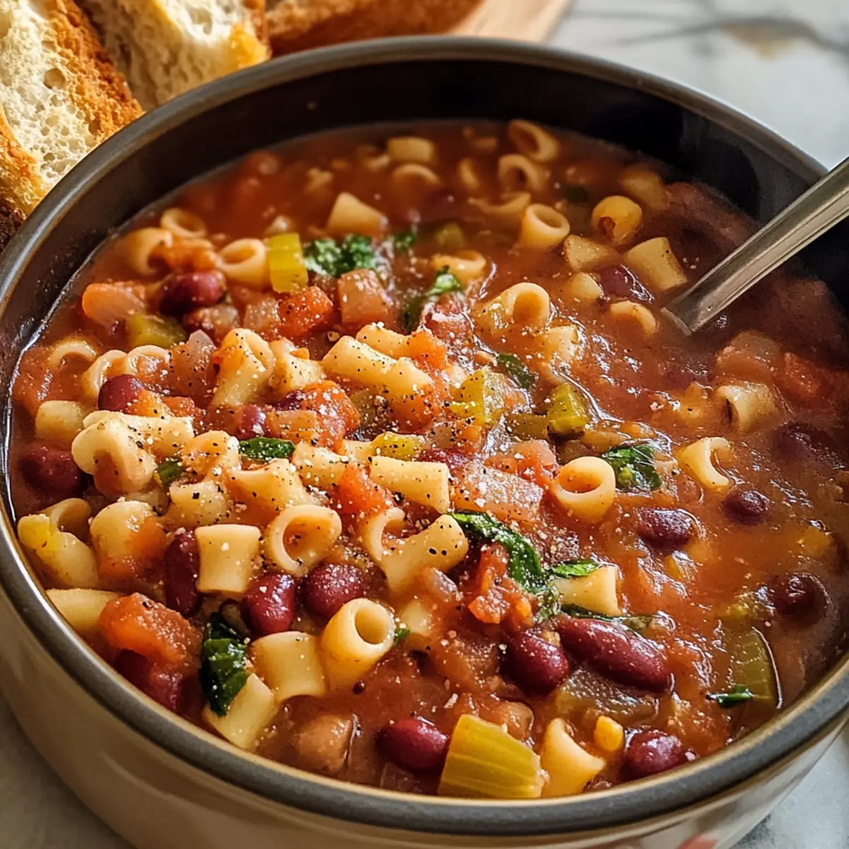 Slow Cooker Olive Garden Pasta e Fagioli ing6z3