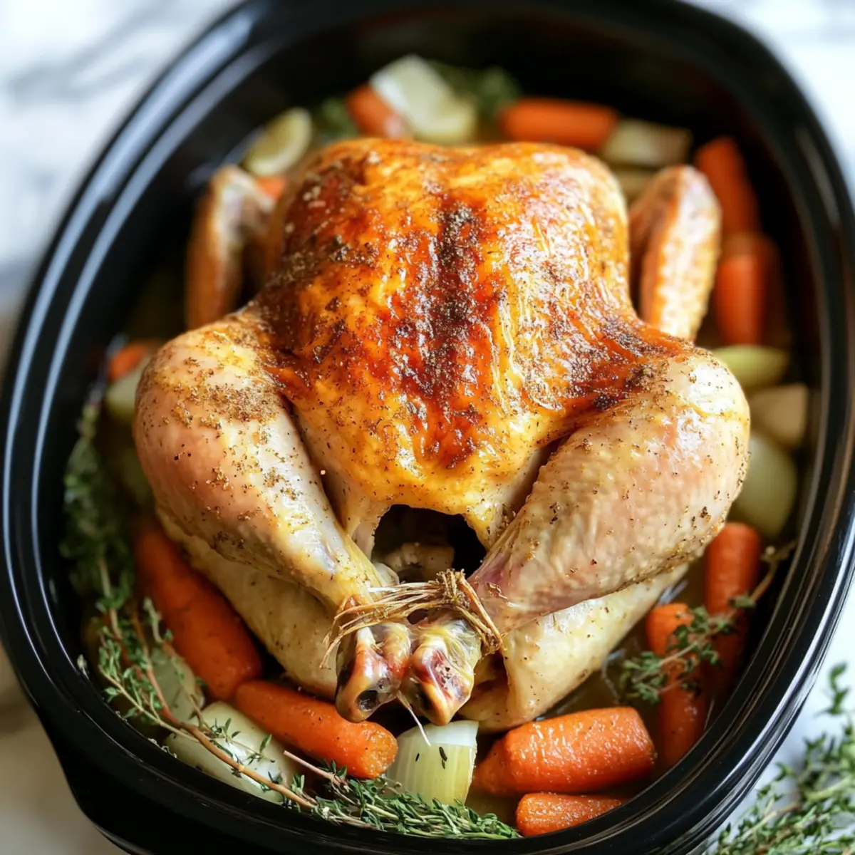 Slow Cooker Rotisserie Chicken y6eie1