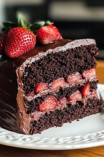 Erdbeer-Schokoladenkuchen Freude