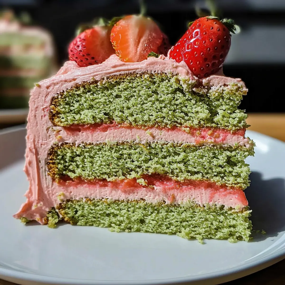 Strawberry Matcha Cake hm5i8j