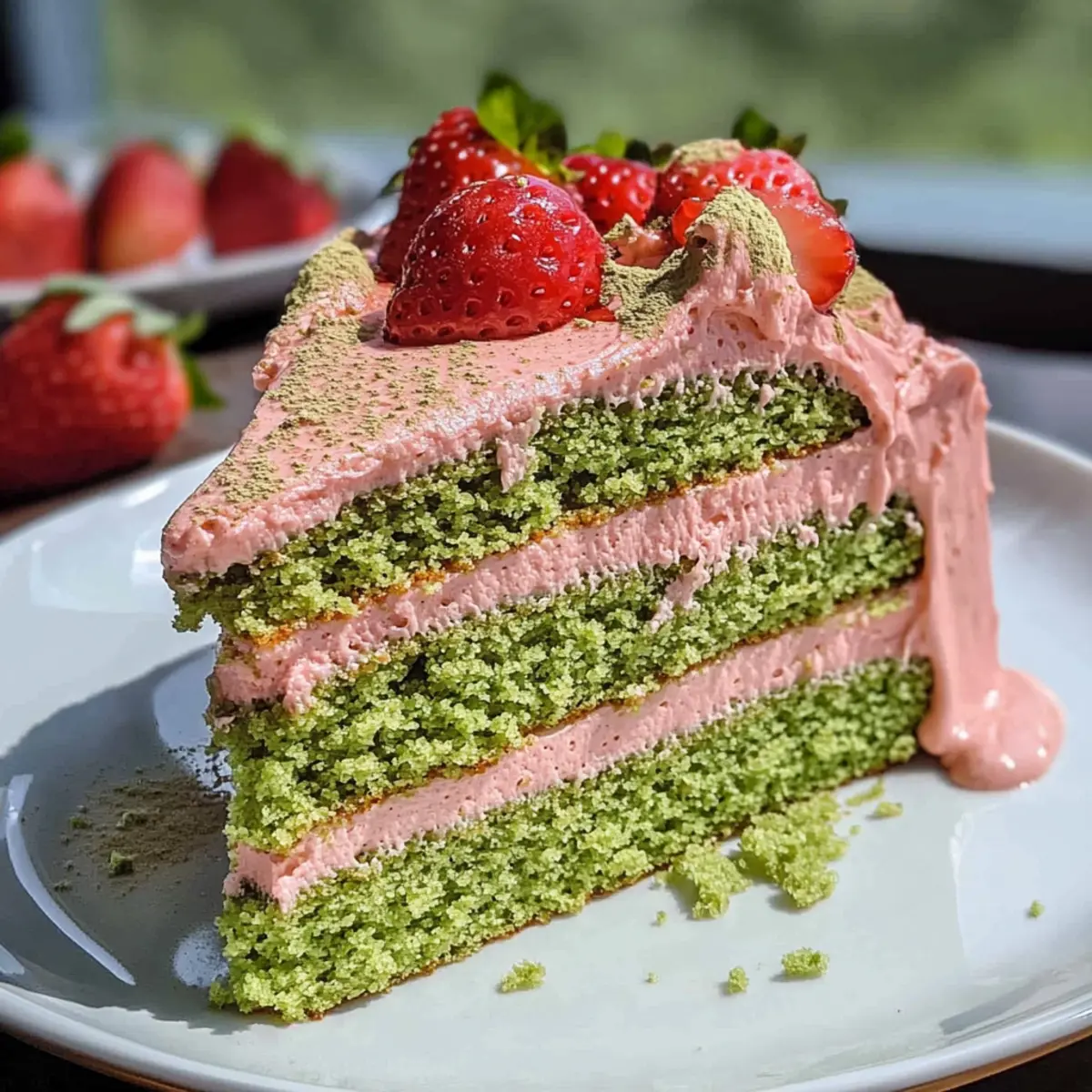 Strawberry Matcha Cake yib7nk