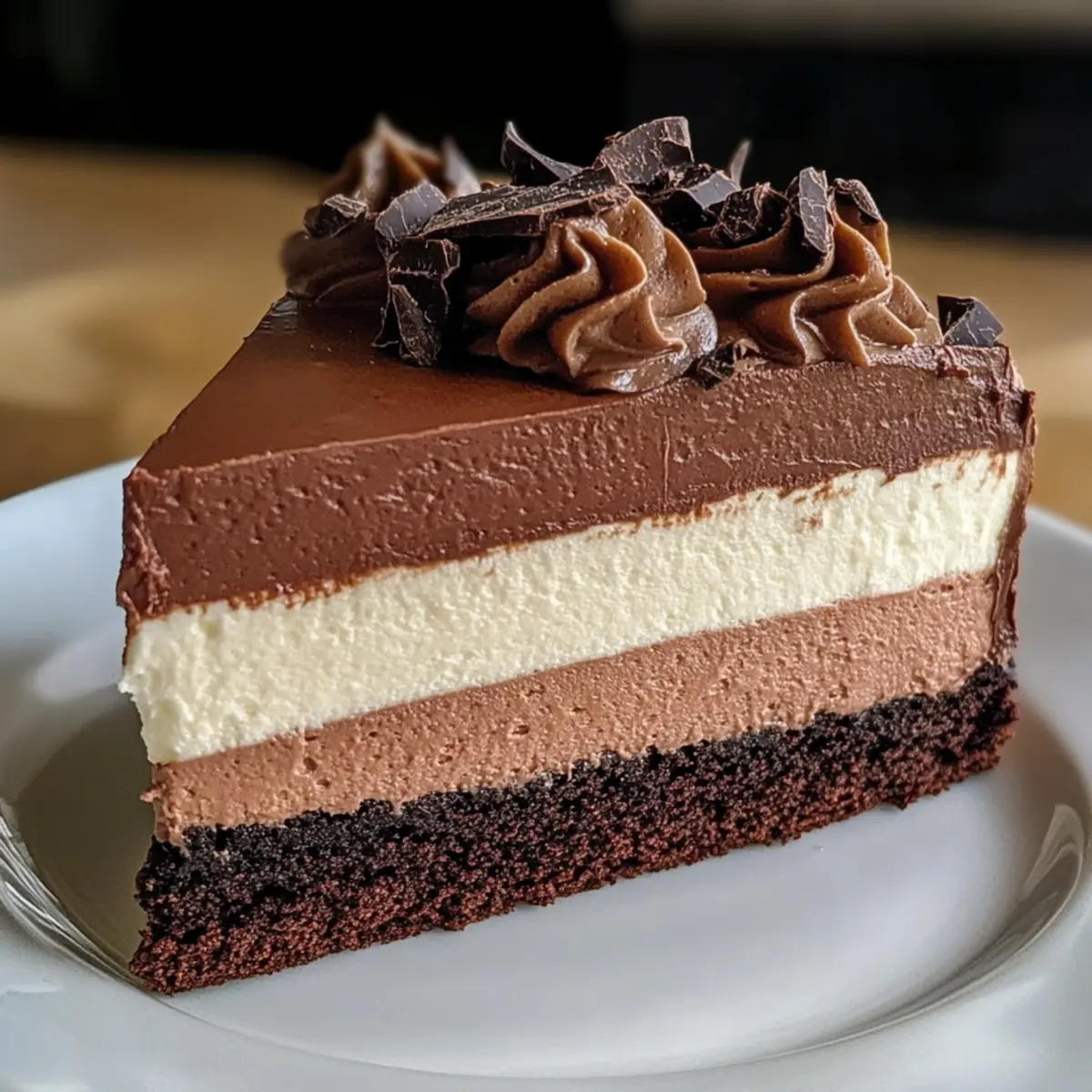 Triple Chocolate Mousse Cake ofje07