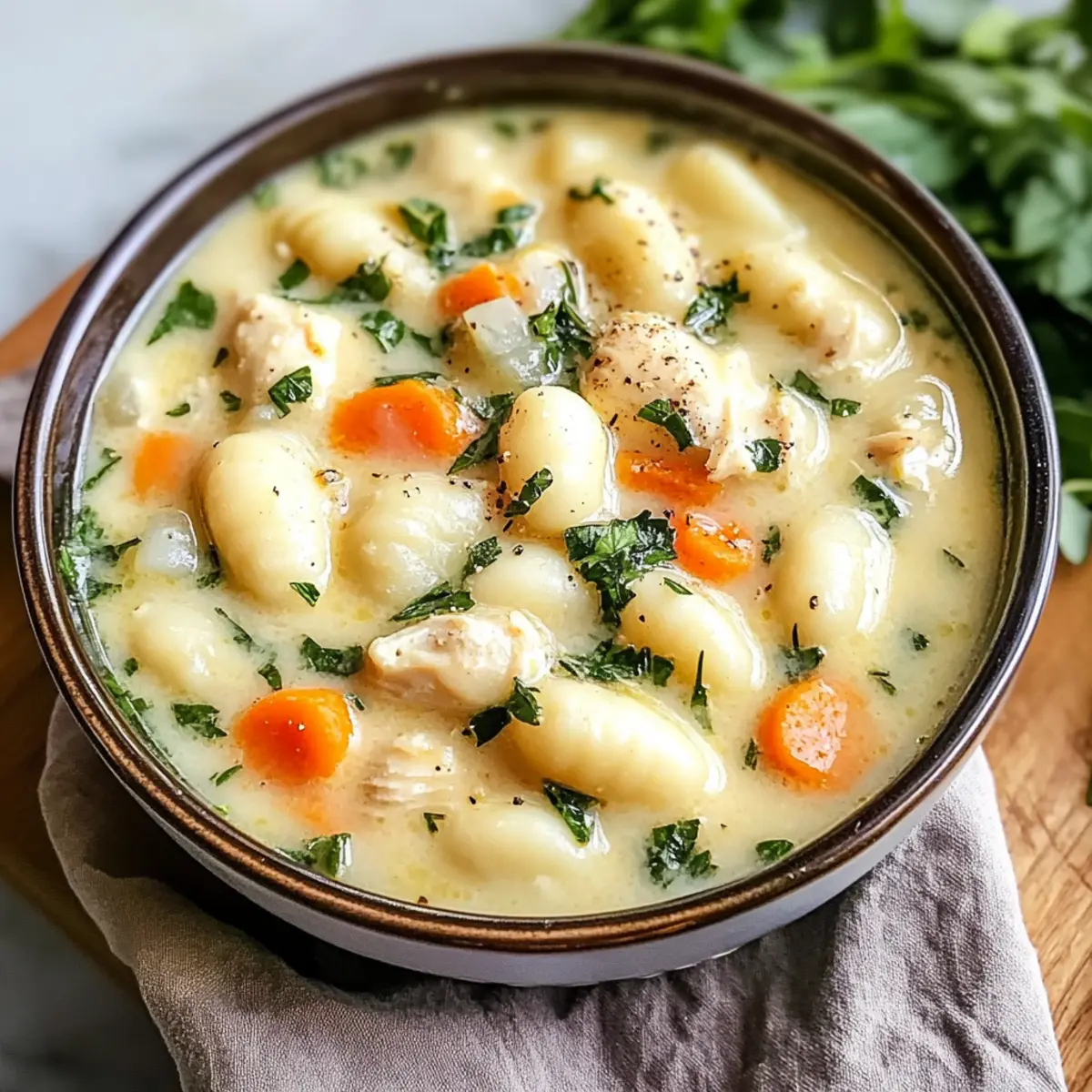 Wunderbare Crockpot HA¤hnchen Gnocchi Suppe fA¼r HerzenswA¤rme vnmmpu
