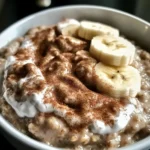 Äpfel Zimt Übernacht Haferflocken für gesunde Mornings
