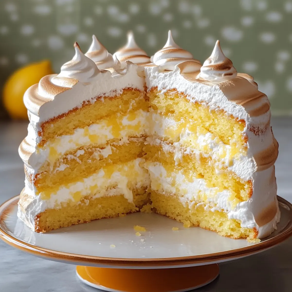 Zitronen Baiser Schichtkuchen iq5dfh