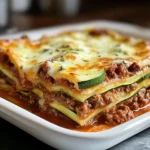 Käse-Pilz-Hühnchen-Alfredo-Lasagne Rezept für Genuss