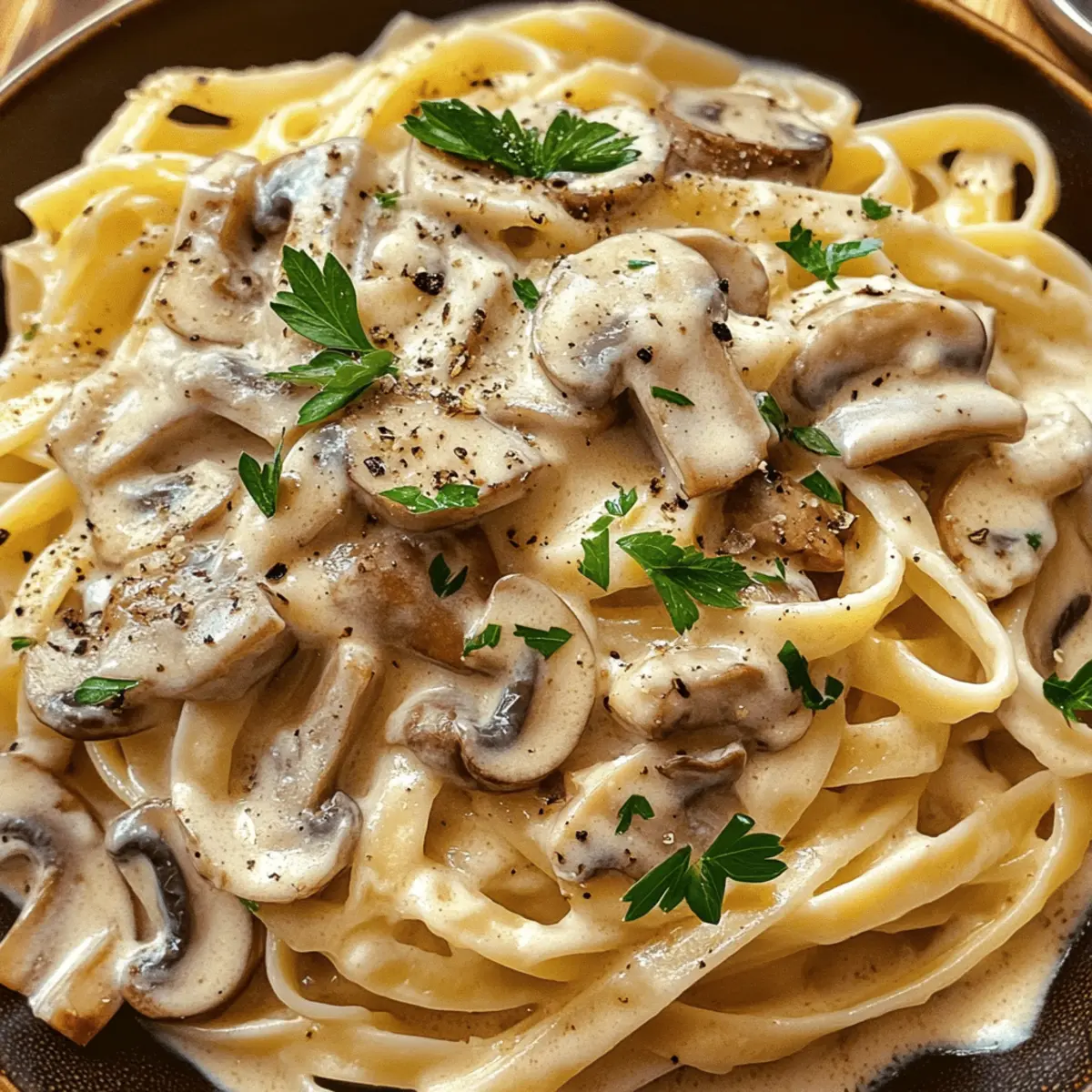 Cremige Pilz Pasta fdqemt