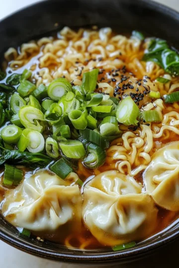 Dumpling-Ramen-Schüssel