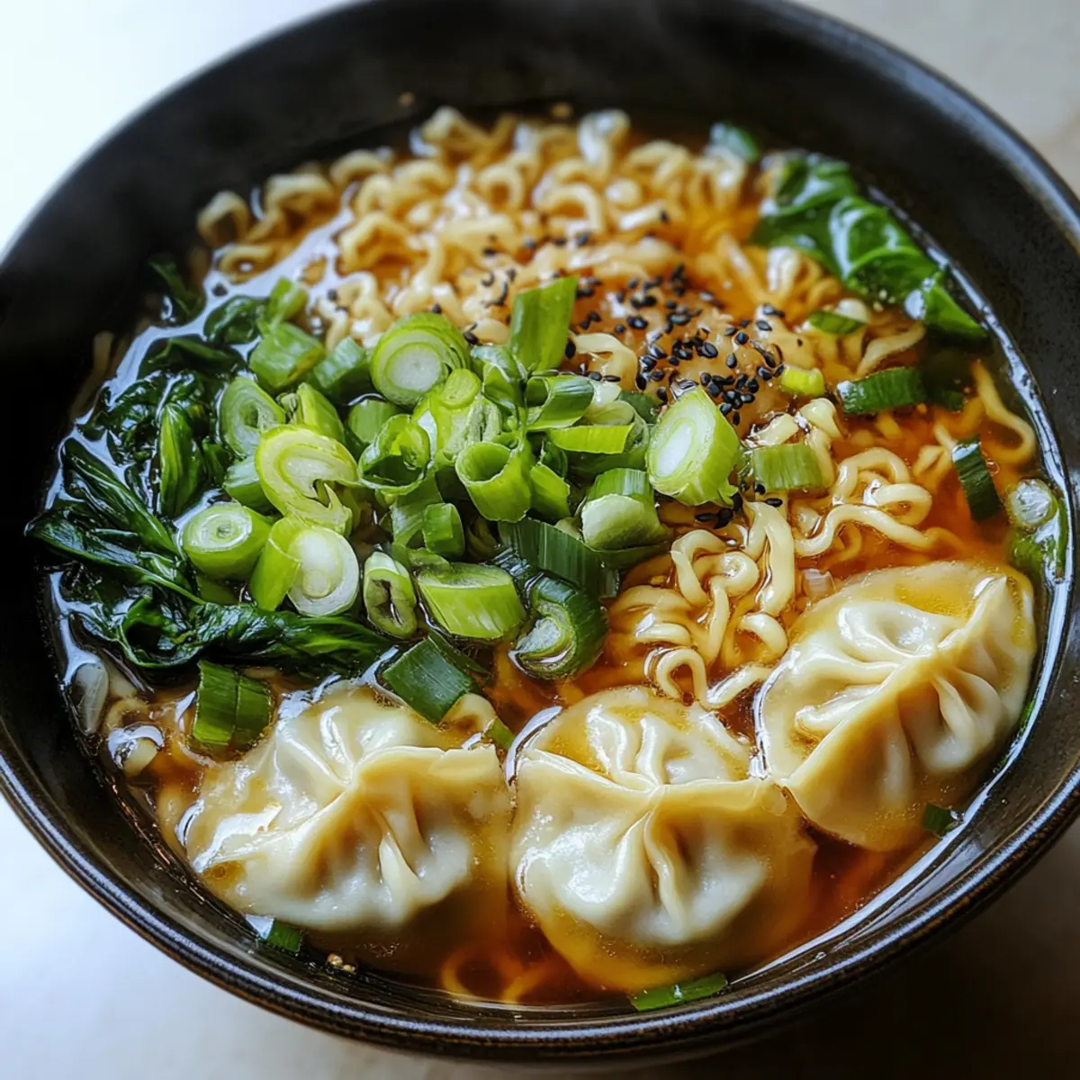 Dumpling-Ramen-Schüssel
