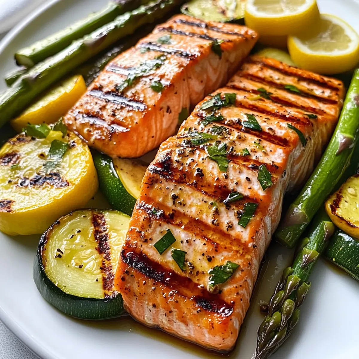 Grilled Salmon Vegetables Recipe fr1scn