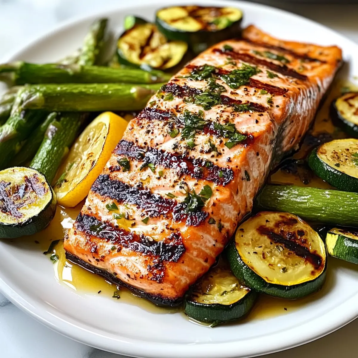 Grilled Salmon Vegetables Recipe iwj13h