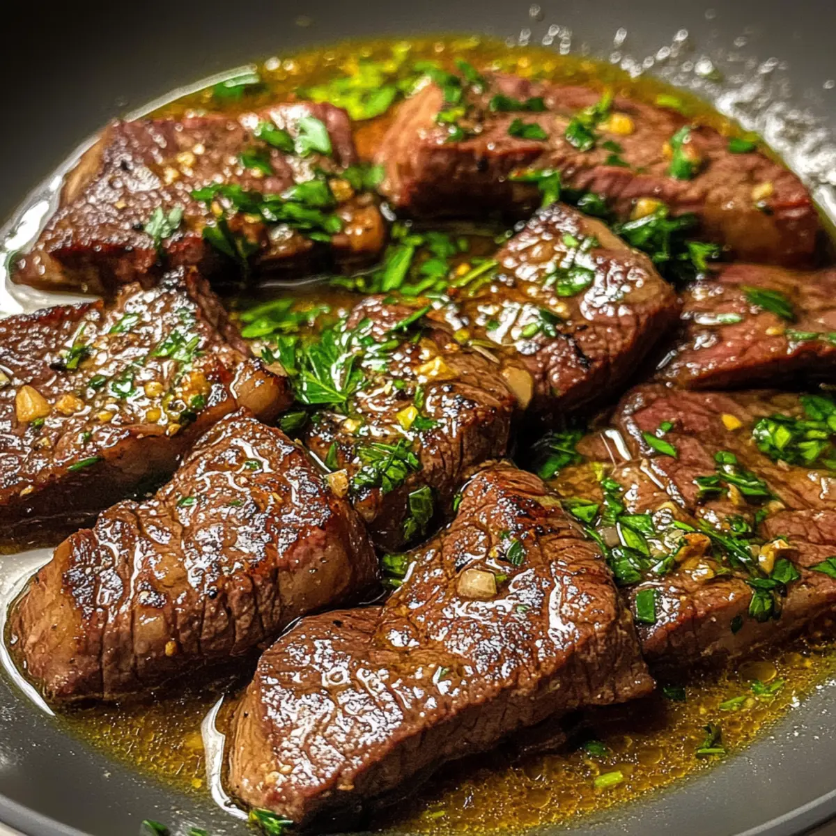 Steakpfanne mit Knoblauchbutter mbpatb