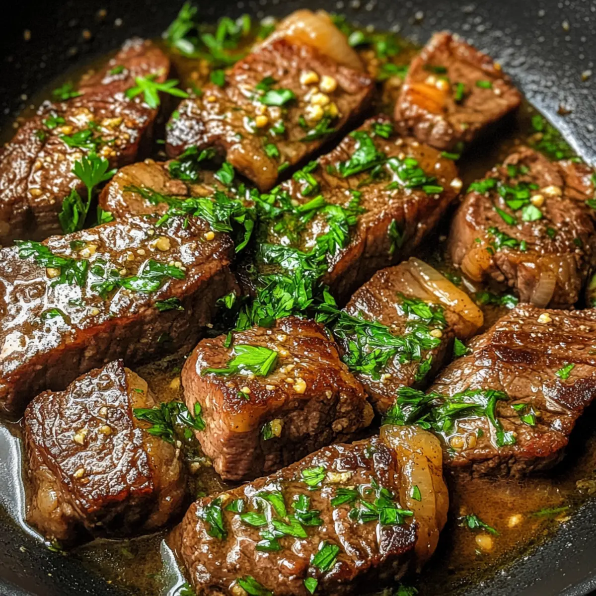 Steakpfanne mit Knoblauchbutter rwfhjm