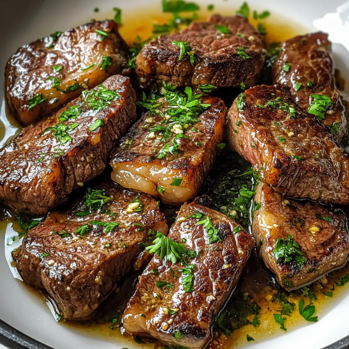 Steakpfanne mit Knoblauchbutter zjwipj