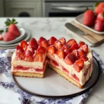 Erdbeer Rhabarber Kuchen für süße Genussmomente