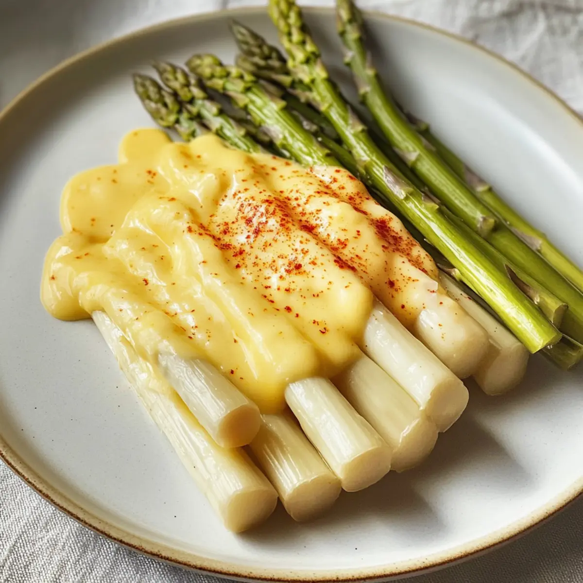 Spargel mit Sauce Hollandaise o3vvjf