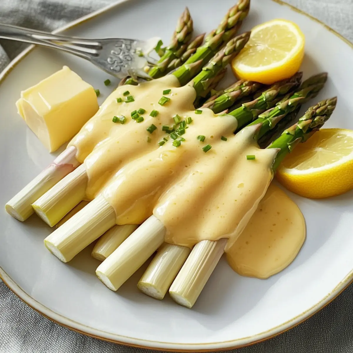 Spargel mit Sauce Hollandaise o6fgct