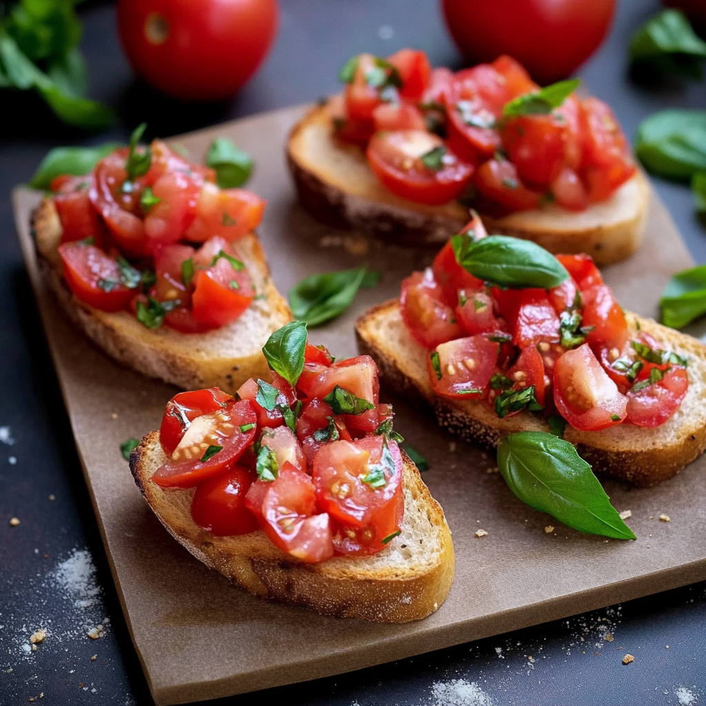 Bruschetta mit Tomaten und Basilikum Das ultimative Sommerrezept