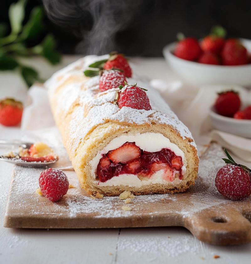Erdbeer Biskuitrolle - Das ultimative Sommer-Dessert 1 Erdbeer Biskuitrolle - Das ultimative Sommer-Dessert