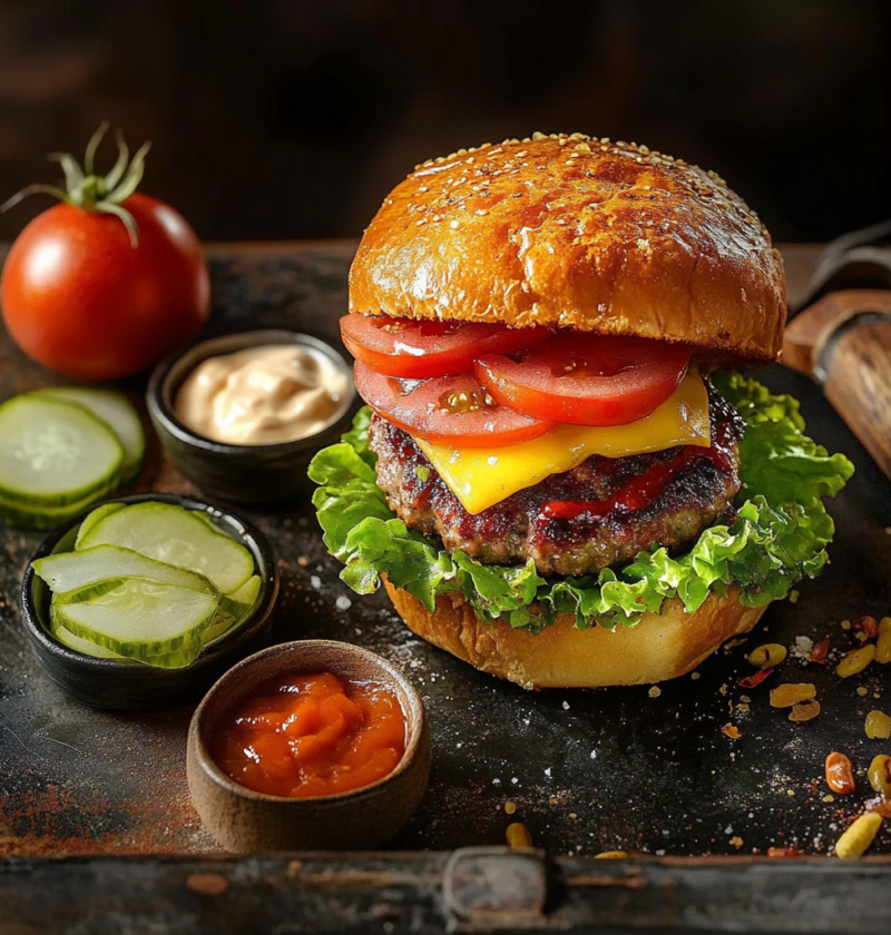 Der ultimative Burger mit Bratspeck und Käse Anleitung 12 Der ultimative Burger mit Bratspeck und Käse Anleitung