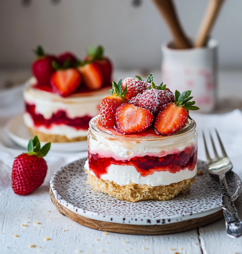 Leckeres Erdbeer Dessert in 5 Schritten