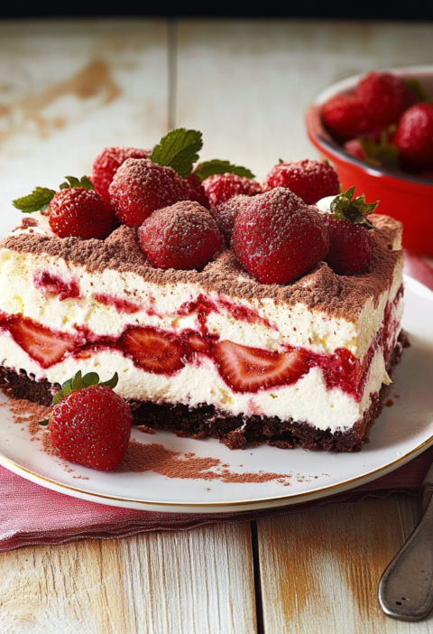 Erdbeer Tiramisu Leichte Sommer Variante Mit Mascarpone