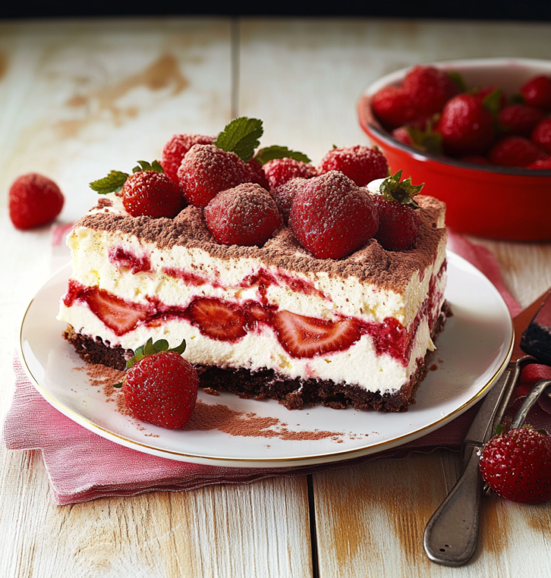 Erdbeer Tiramisu Leichte Sommer Variante Mit Mascarpone