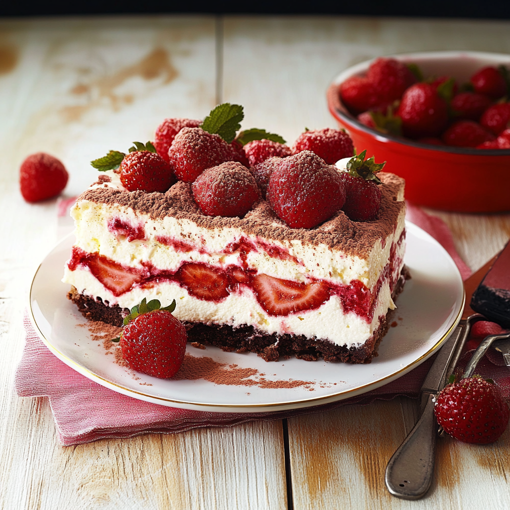 Erdbeer Tiramisu Leichte Sommer Variante Mit Mascarpone 2 Erdbeer Tiramisu Leichte Sommer Variante Mit Mascarpone
